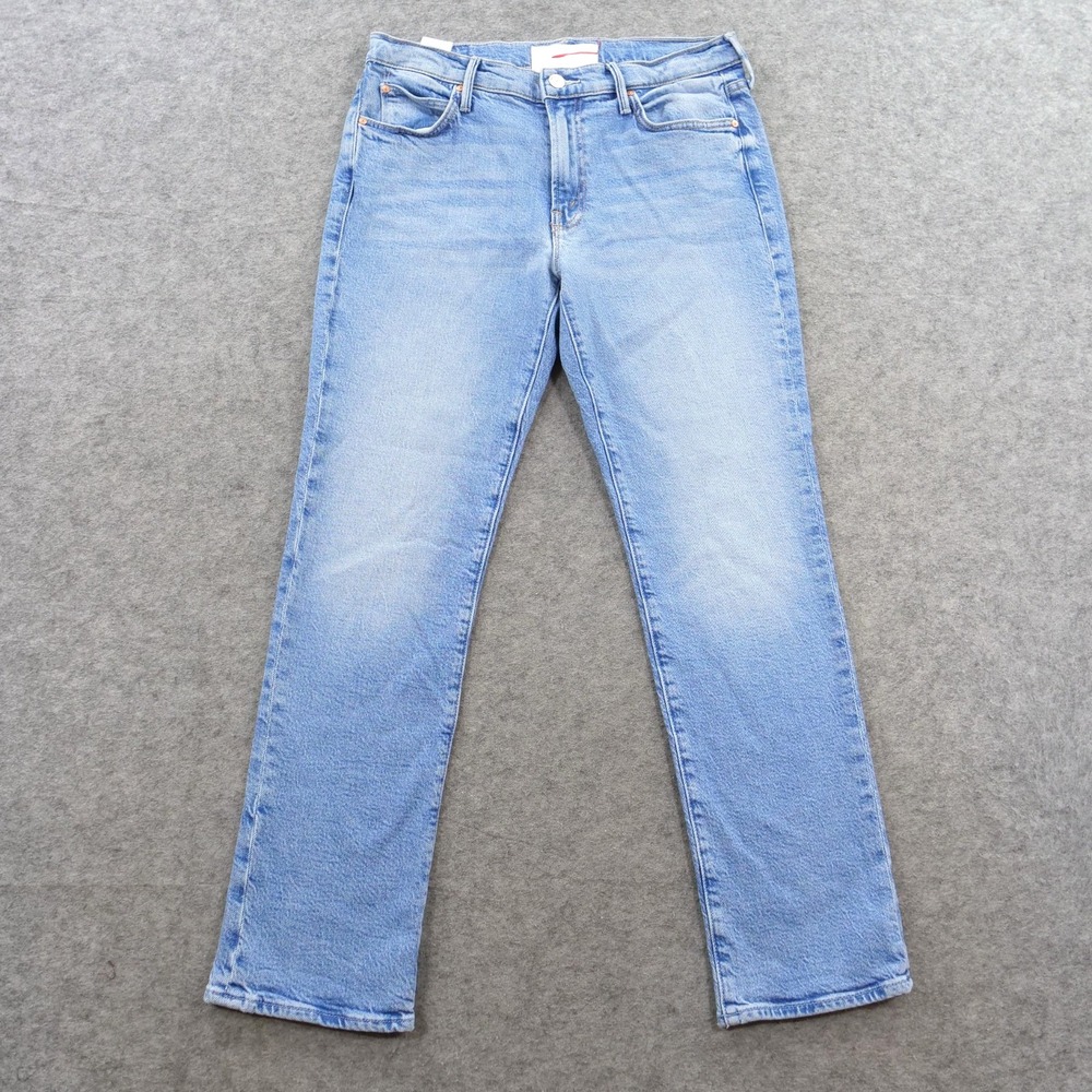 MOTHER Superior Womens 29 The Rascal Hover Sow Surreal Straight Leg Jeans Light